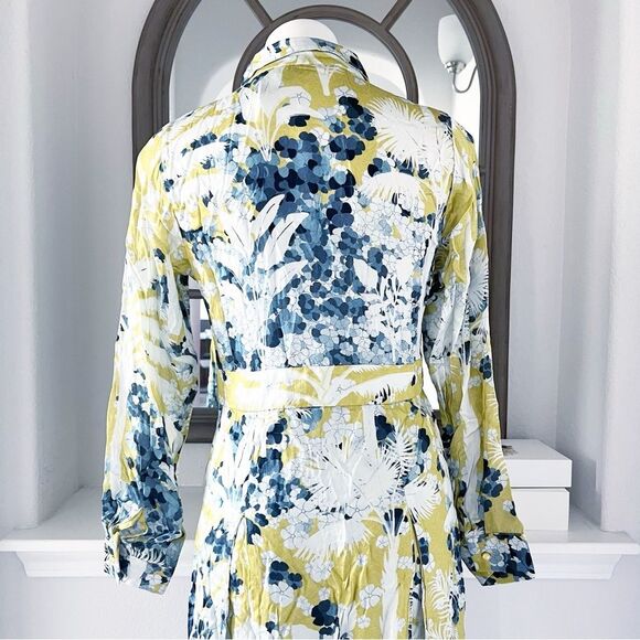 Falguni Shane Peacock Yellow Divine Long Maxi Dress, NWT, Size M - Picture 11 of 16